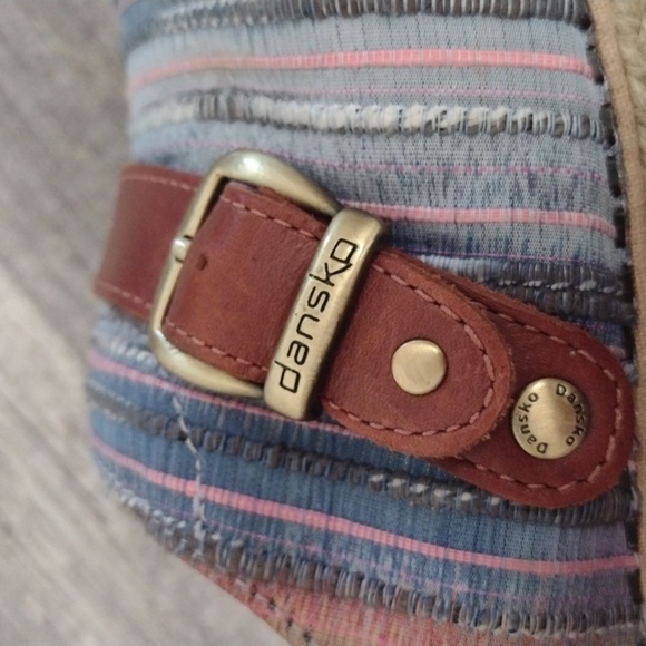 Dansko Jute Slip On Clogs  Artisan Weave Size 37 Shoes - Picture 6 of 11